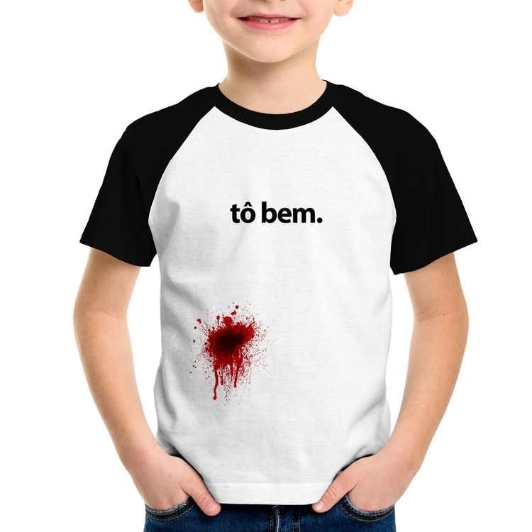 Camiseta Raglan Infantil tô bem