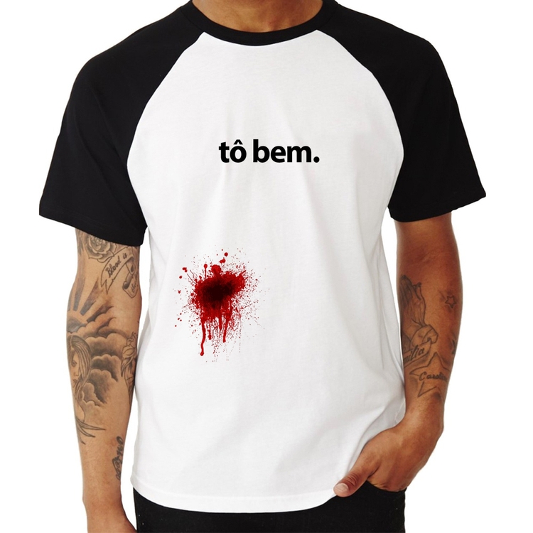Camiseta Raglan tô bem