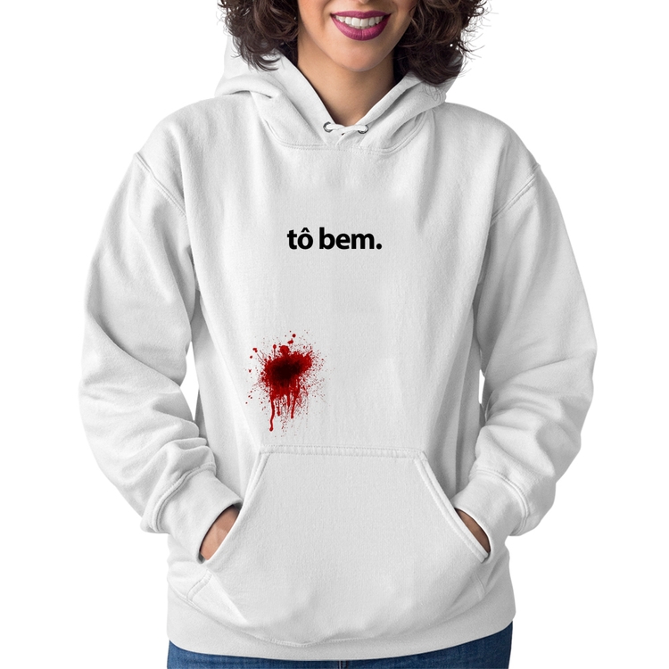 Moletom Feminino tô bem - Branco