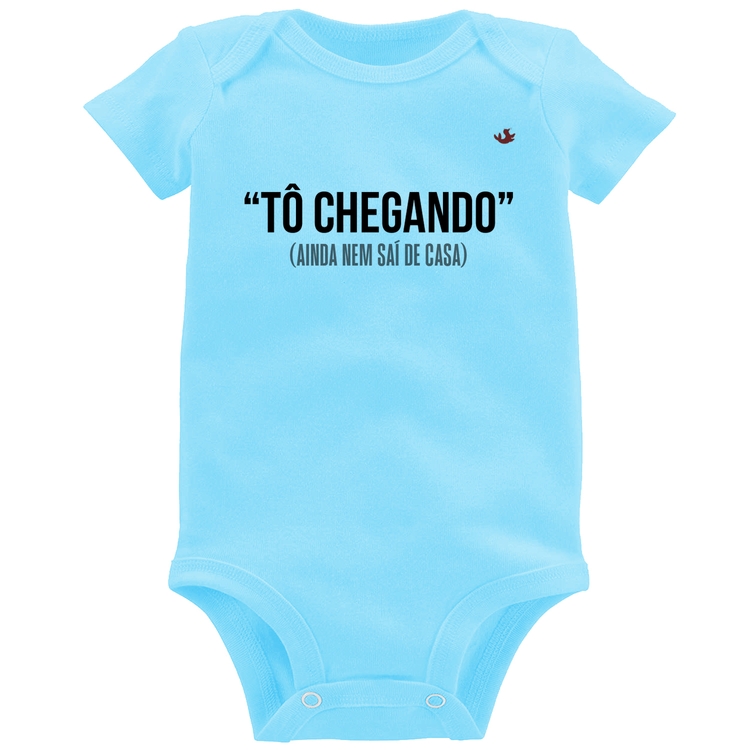Body Bebê Tô chegando - Azul Bebê