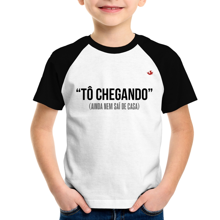 Camiseta Raglan Infantil Tô chegando
