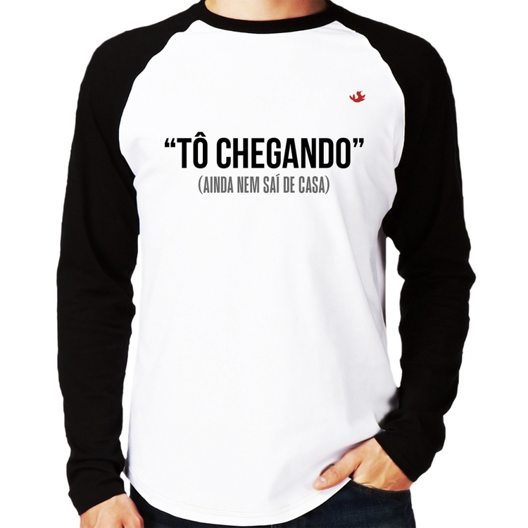 Camiseta Raglan Tô chegando Manga Longa