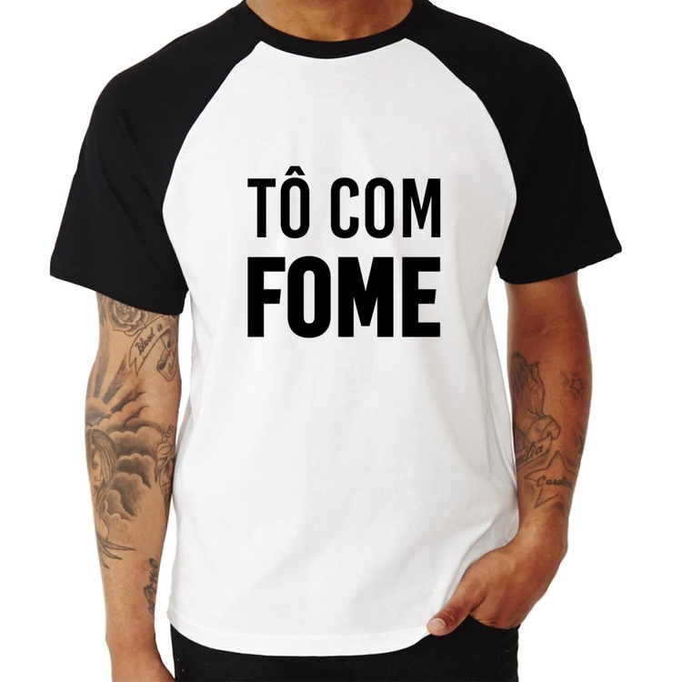 Camiseta Raglan Tô com fome