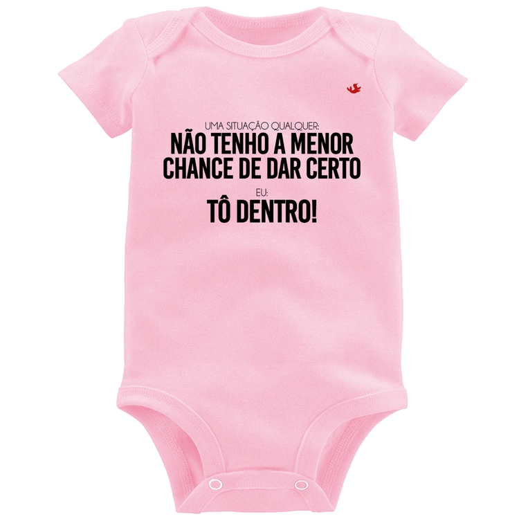 Body Bebê Tô dentro! - Rosa Bebê