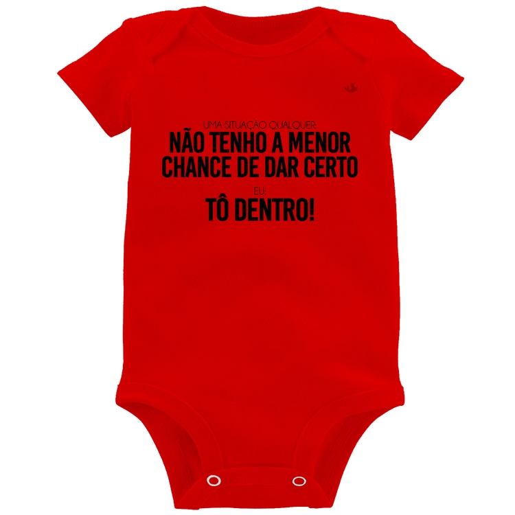 Body Bebê Tô dentro! - Vermelho