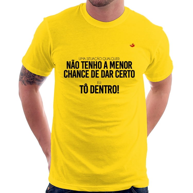Camiseta Tô dentro! - Amarela