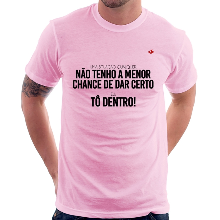 Camiseta Tô dentro! - Rosa Bebê