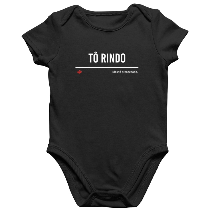 Body Bebê Algodão Tô Rindo mas tô preocupado
