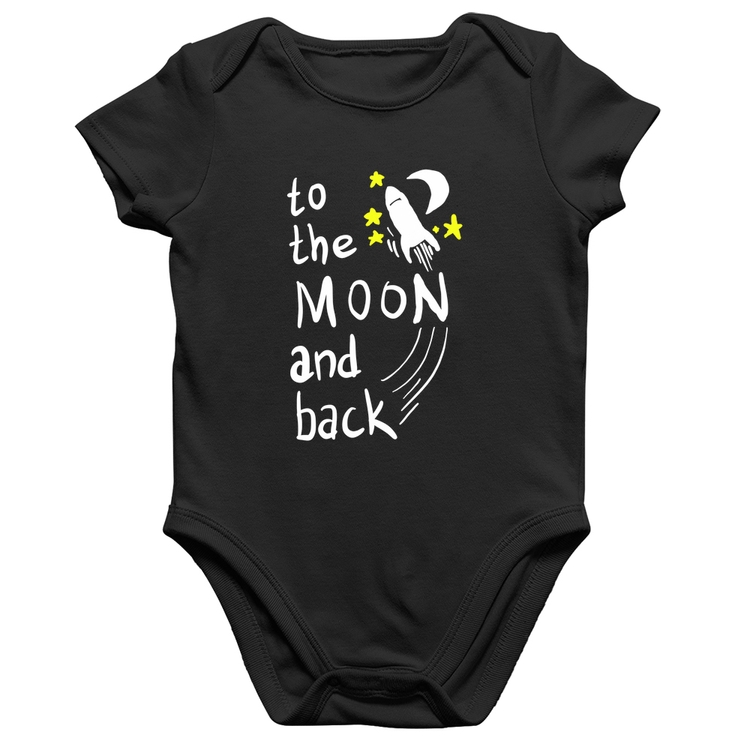 Body Bebê Algodão To the moon and back