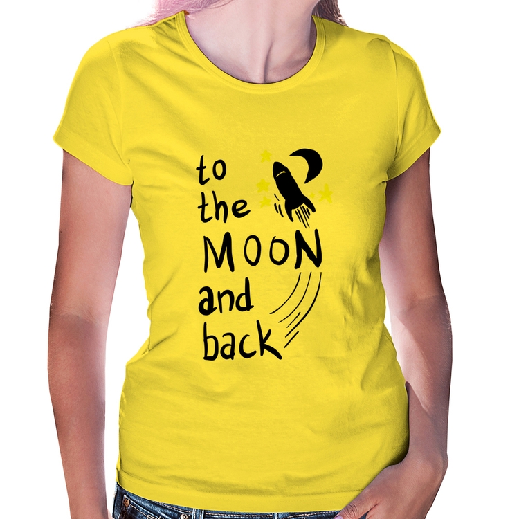 Baby Look To the moon and back - Amarela