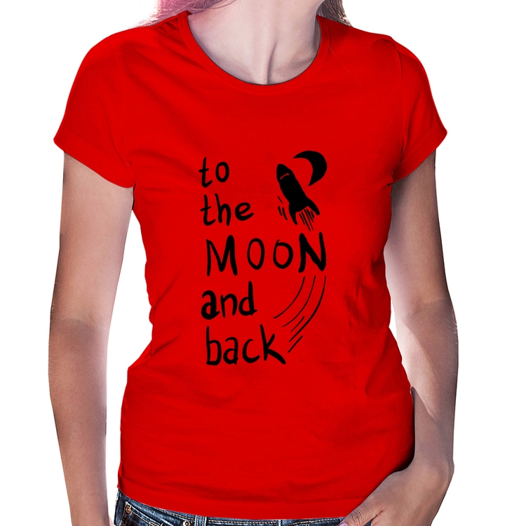 Baby Look To the moon and back - Vermelha