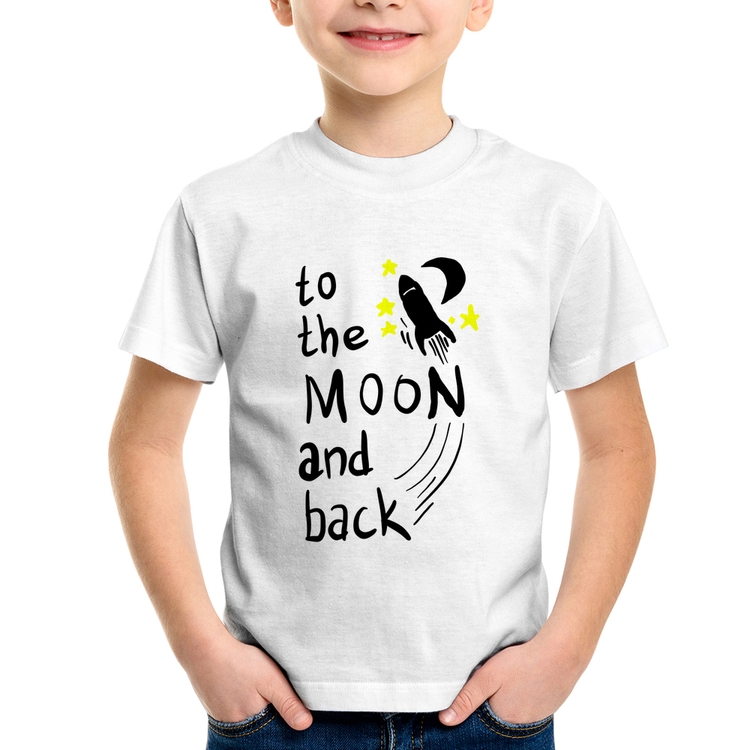 Camiseta Infantil To the moon and back