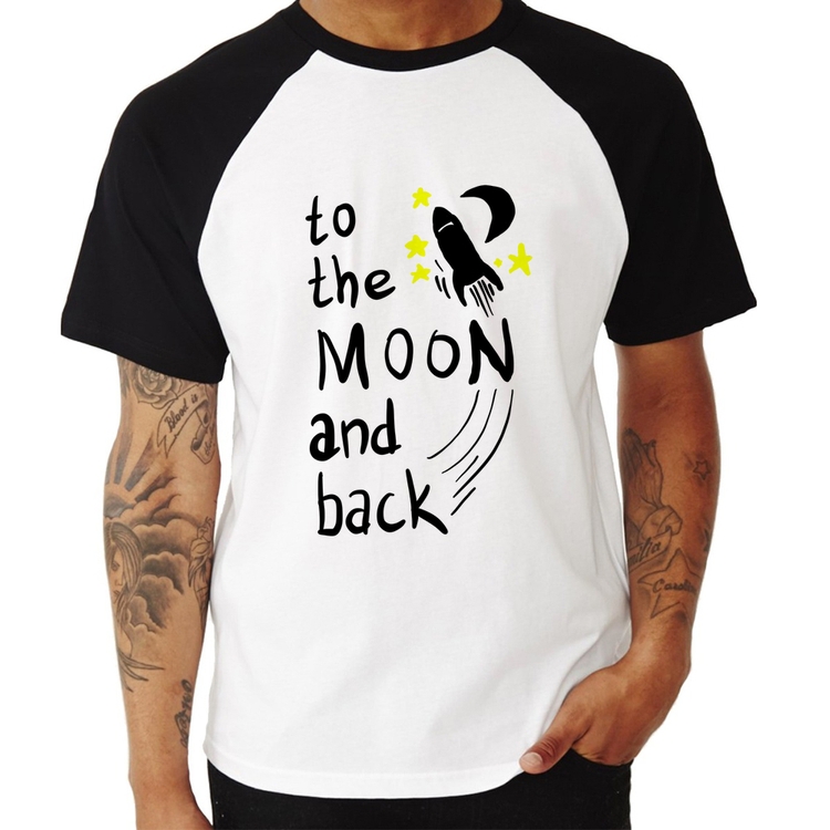 Camiseta Raglan To the moon and back