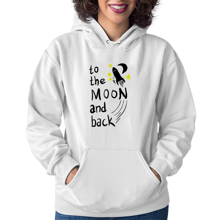 Moletom Feminino To the moon and back - Branco