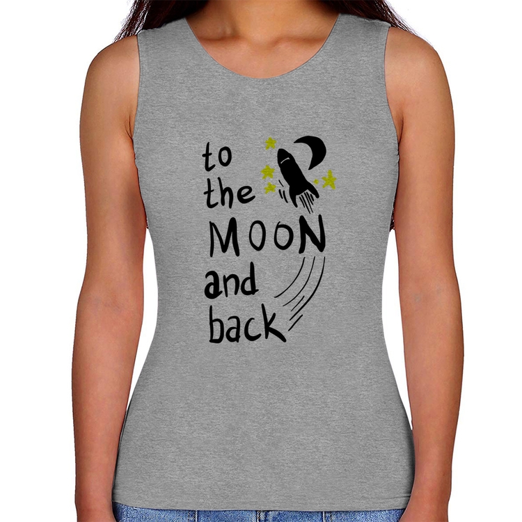 Regata Feminina To the moon and back - Cinza