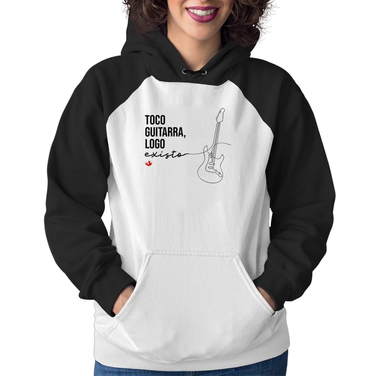 Moletom Feminino Toco guitarra, logo existo