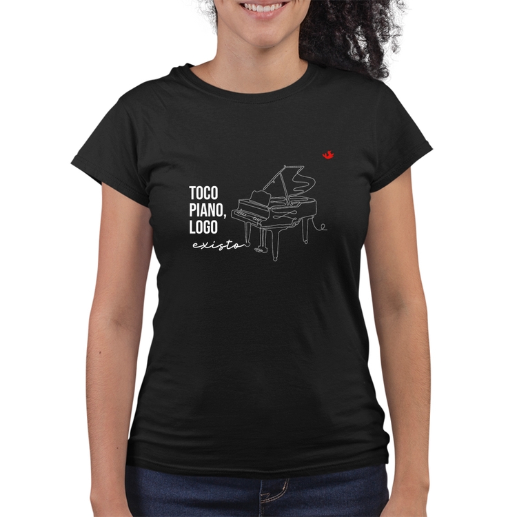 Baby Look Quality Toco piano, logo existo