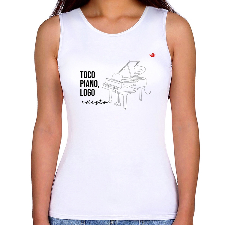 Regata Feminina Toco piano, logo existo