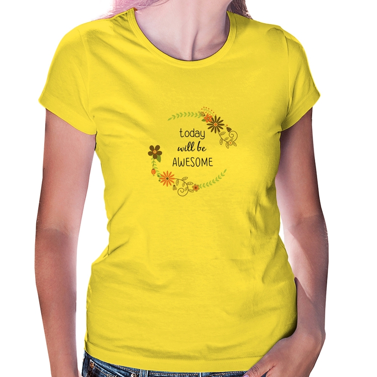 Baby Look Today will be Awesome - Amarela