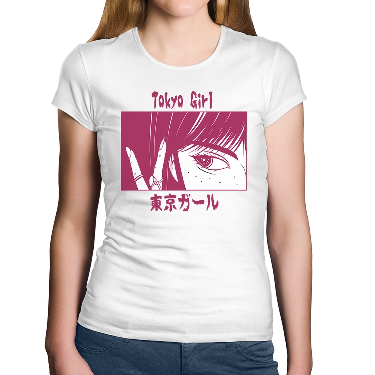 Baby Look Algodão Tokio Girl - Branca