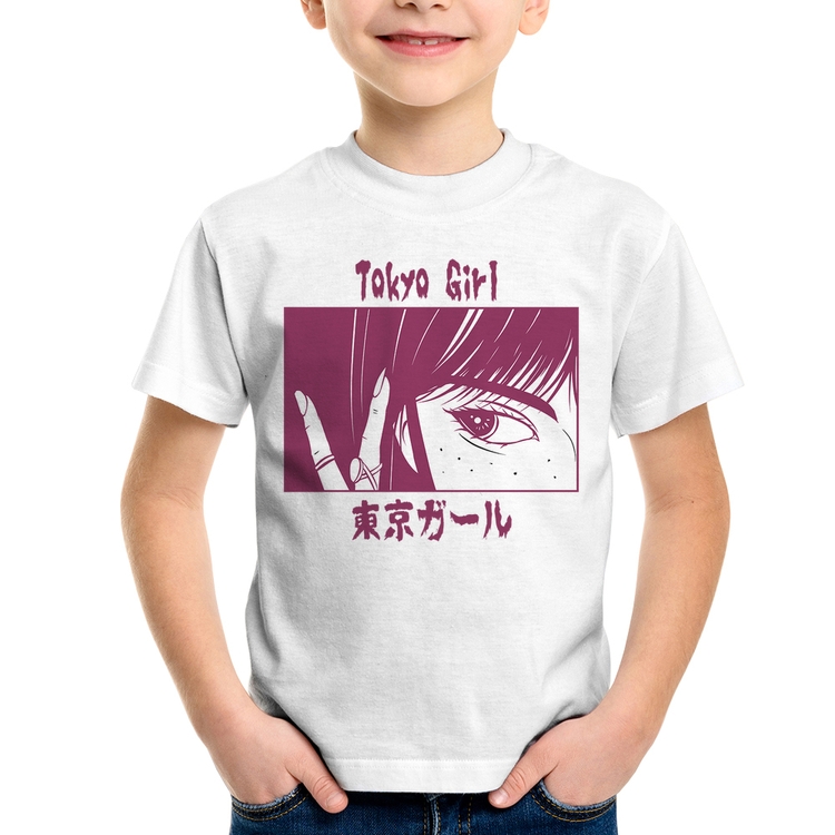 Camiseta Infantil Tokio Girl