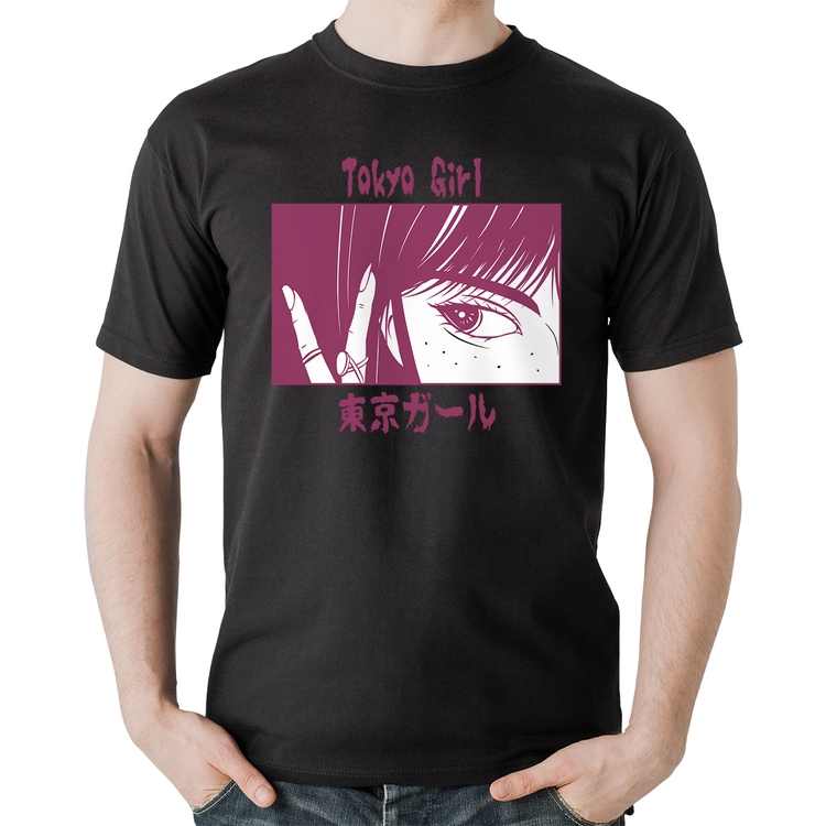 Camiseta Algodão Tokio Girl