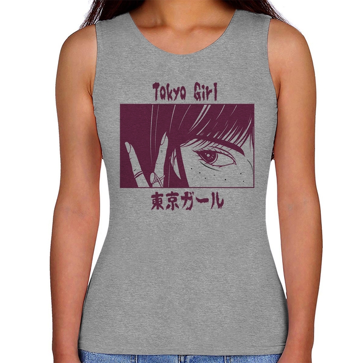 Regata Feminina Tokio Girl - Cinza