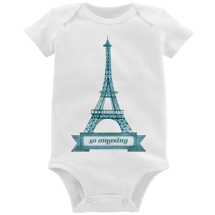 Body Bebê Torre Eiffel Amazing