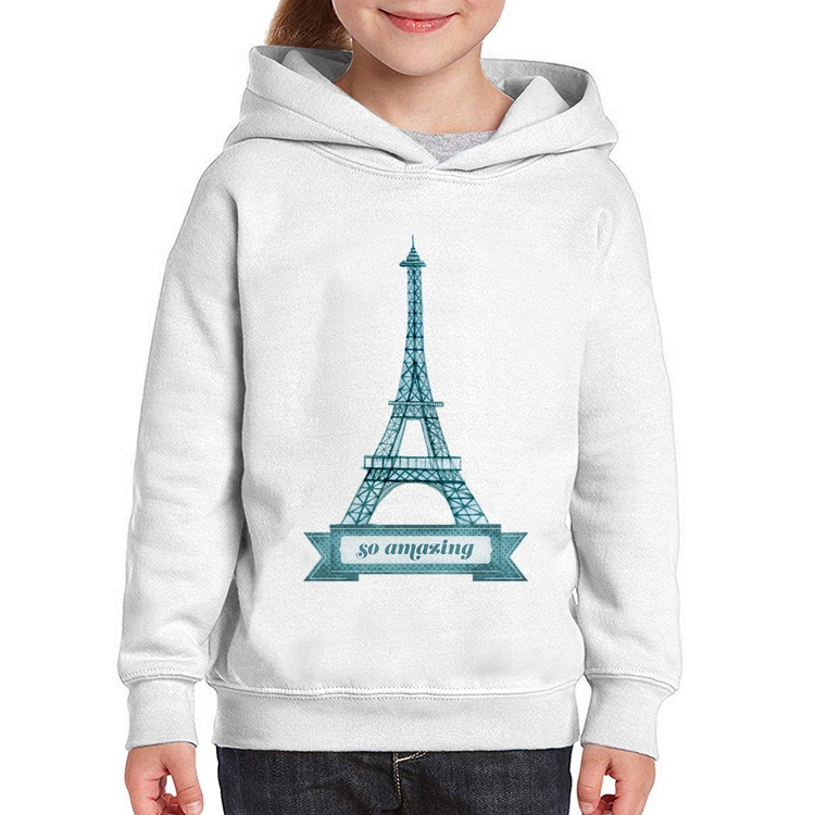 Moletom Infantil Torre Eiffel Amazing