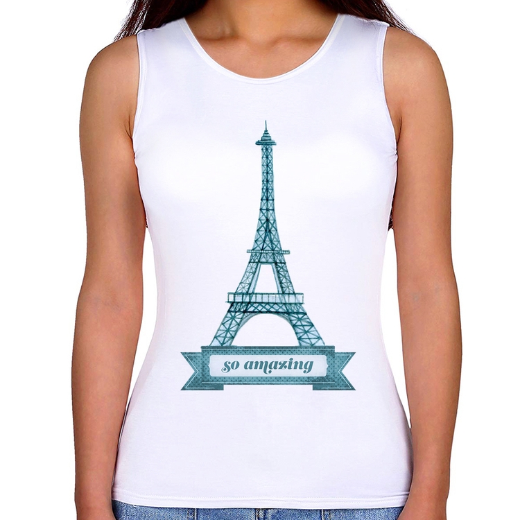 Regata Feminina Torre Eiffel Amazing