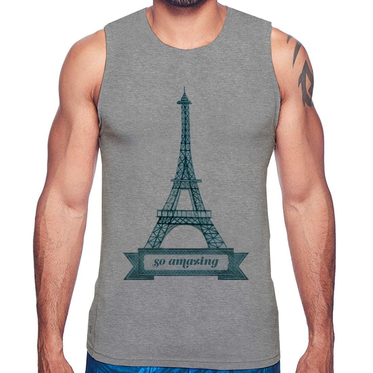 Regata Torre Eiffel Amazing - Cinza