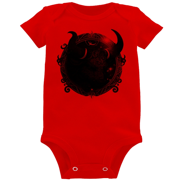 Body Bebê Touro Sígno - Vermelho