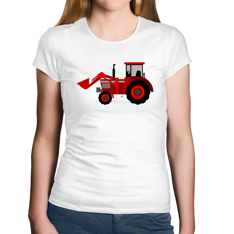 Baby Look Algodão Trator - Branca