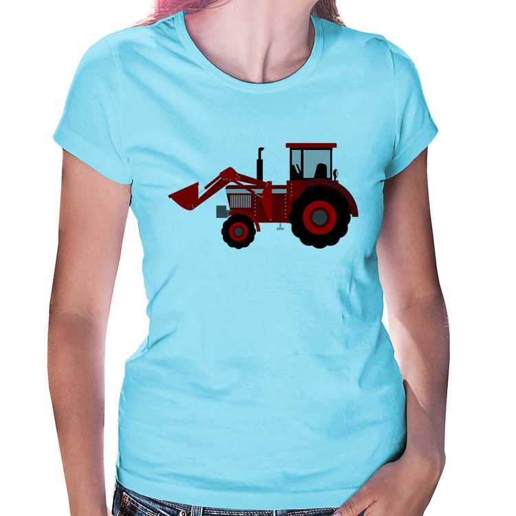 Baby Look Trator - Azul Bebê