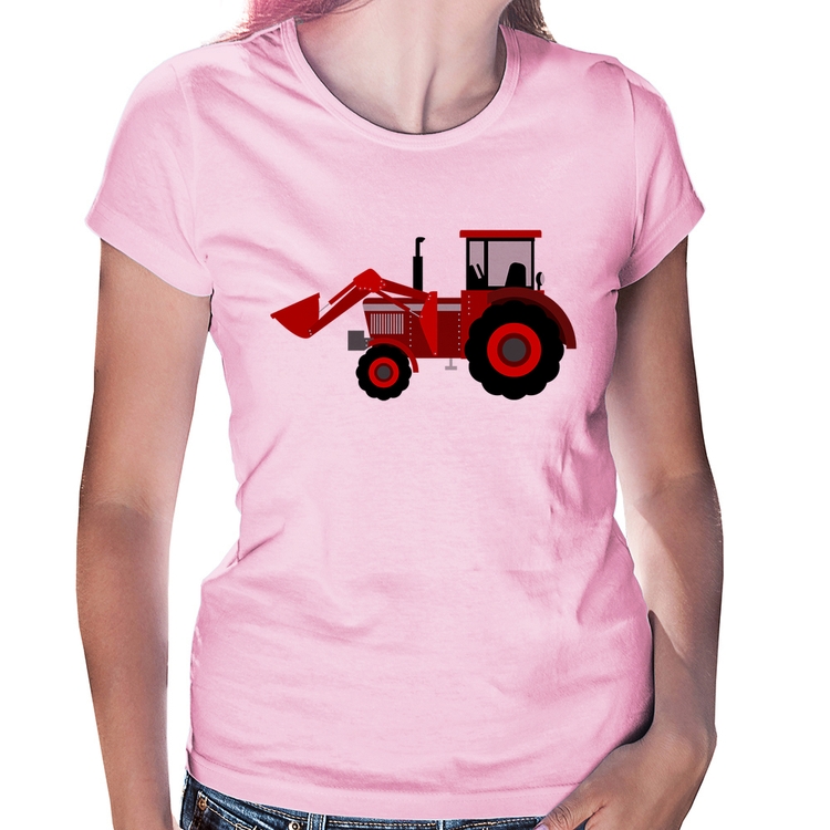 Baby Look Trator - Rosa Bebê