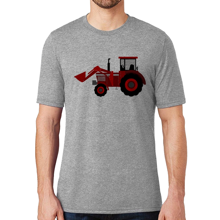 Camiseta Trator - Cinza