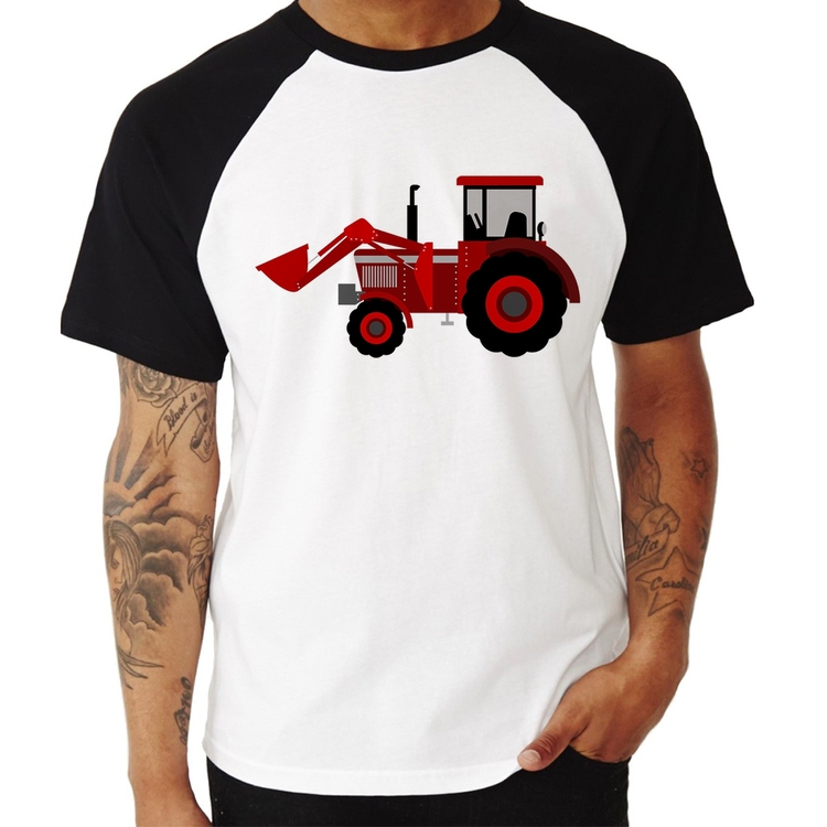 Camiseta Raglan Trator