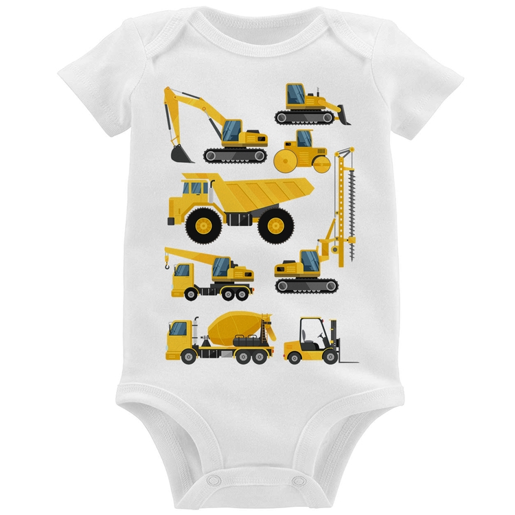 Body Bebê Veículos de construção