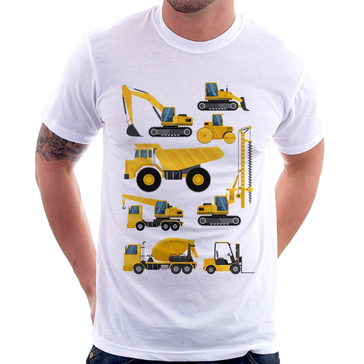 Camiseta Veículos de construção
