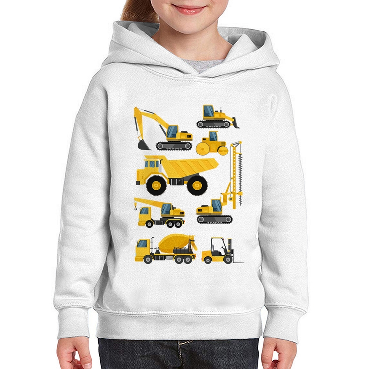 Moletom Infantil Veículos de construção