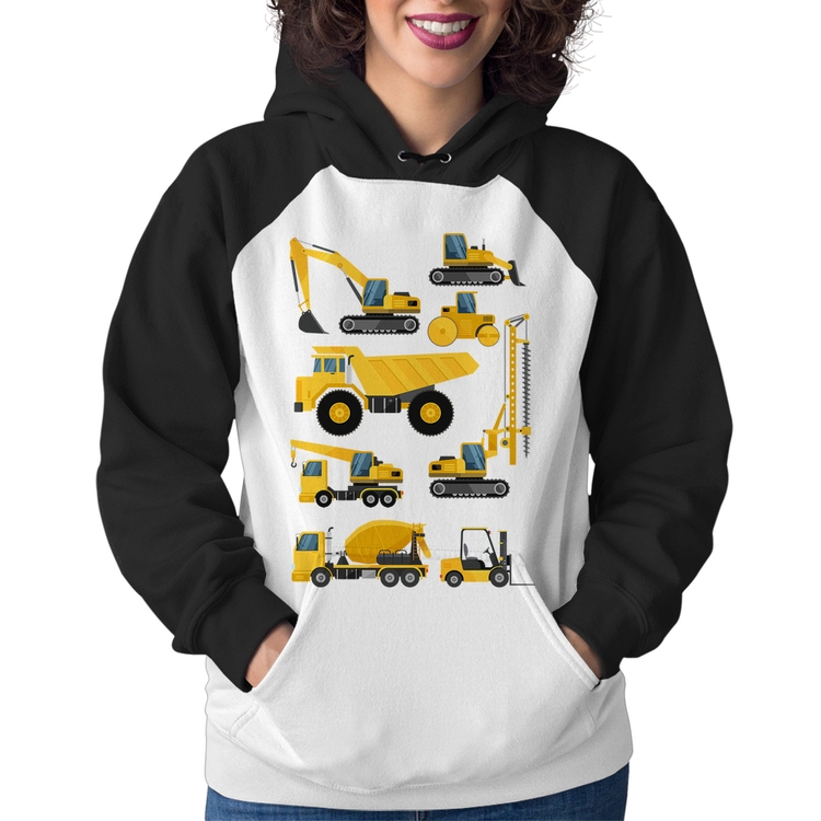 Moletom Feminino Veículos de construção