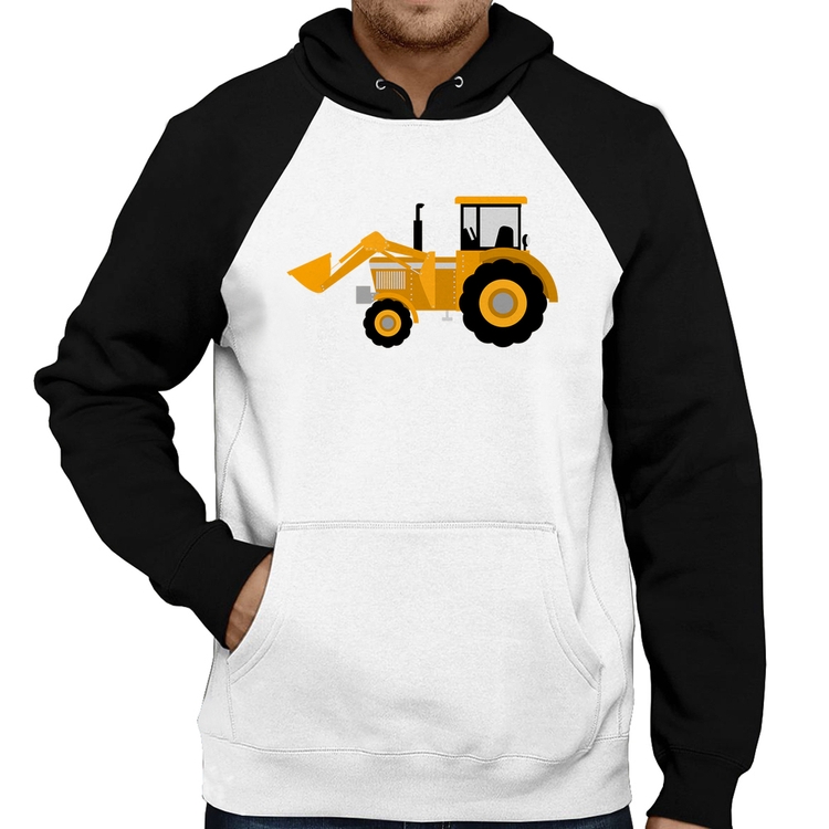 Moletom Trator Pá Carregadeira Amarelo