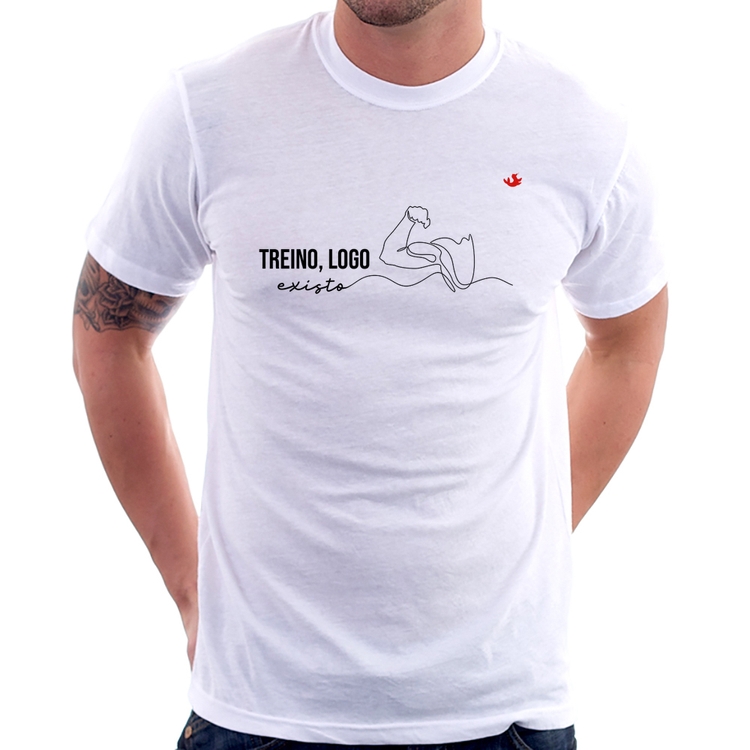 Camiseta Treino, logo existo