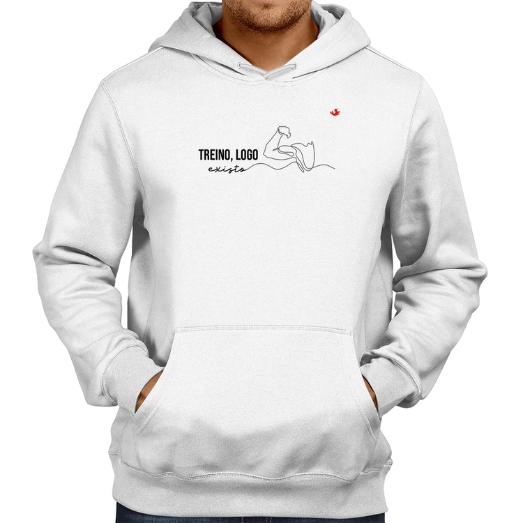 Moletom Treino, logo existo - Branco