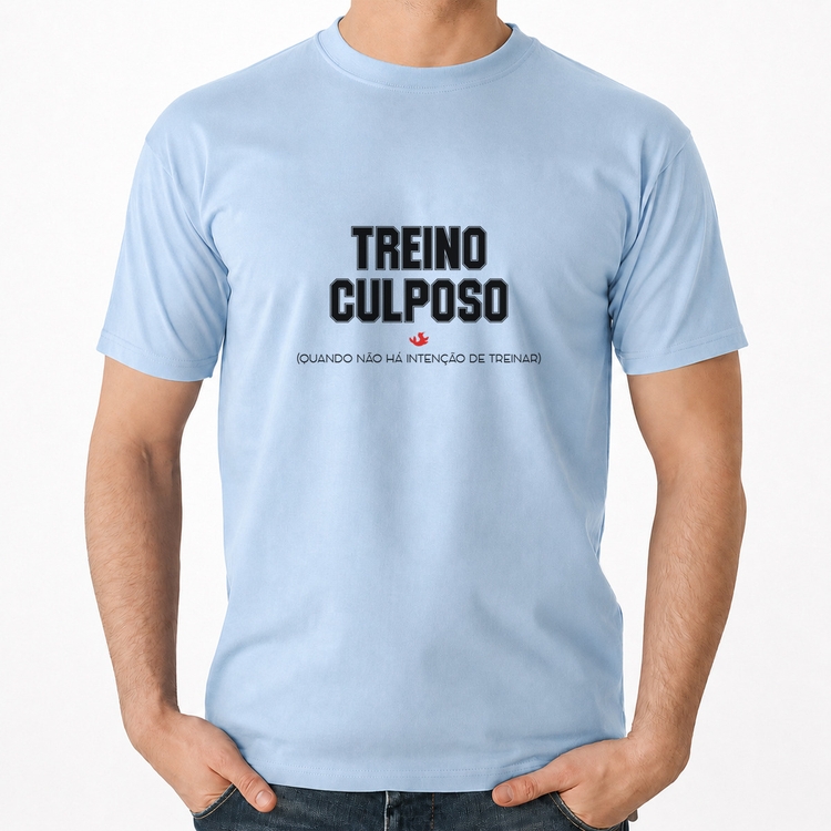 Camiseta Algodão Treino Culposo - Azul Bebê