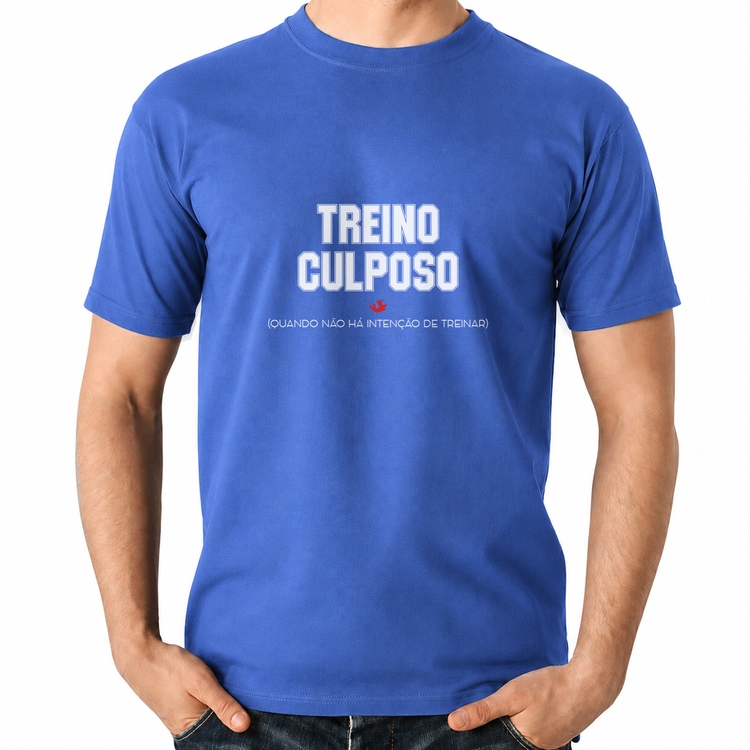 Camiseta Algodão Treino Culposo - Azul Royal