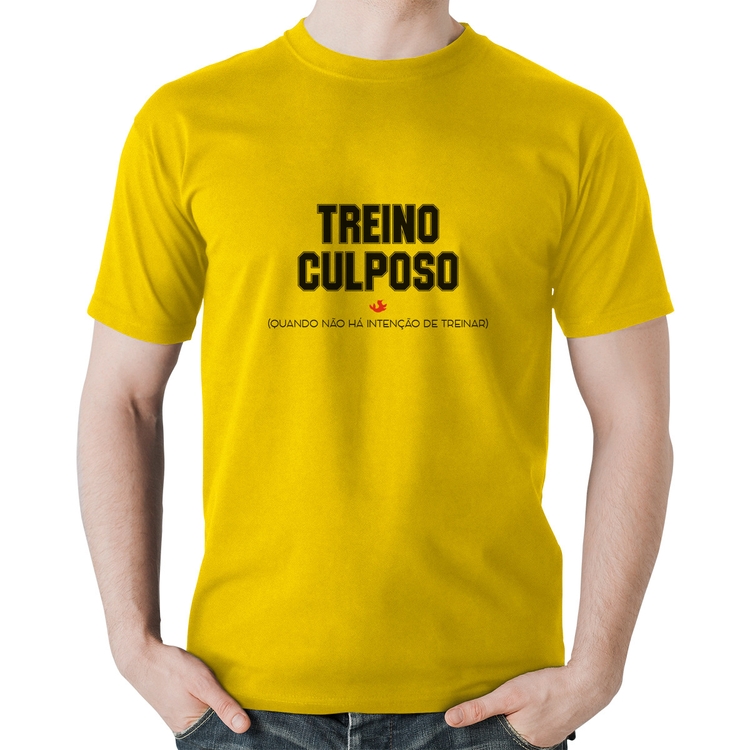 Camiseta Algodão Treino Culposo - Amarela