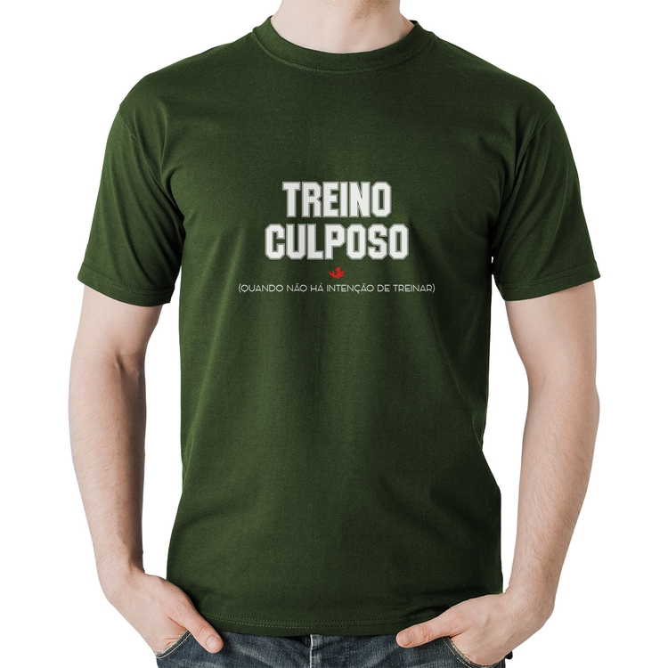 Camiseta Algodão Treino Culposo - Musgo