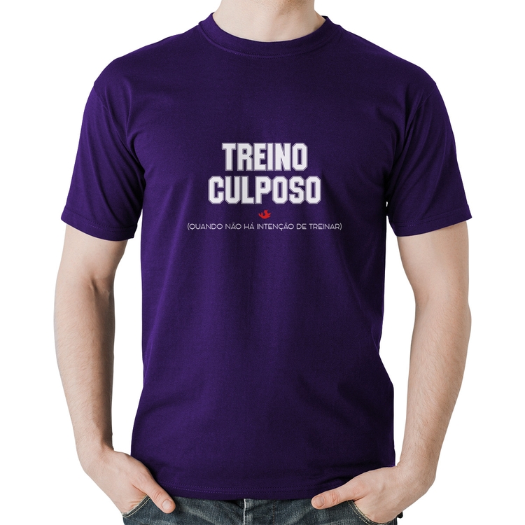 Camiseta Algodão Treino Culposo - Roxa
