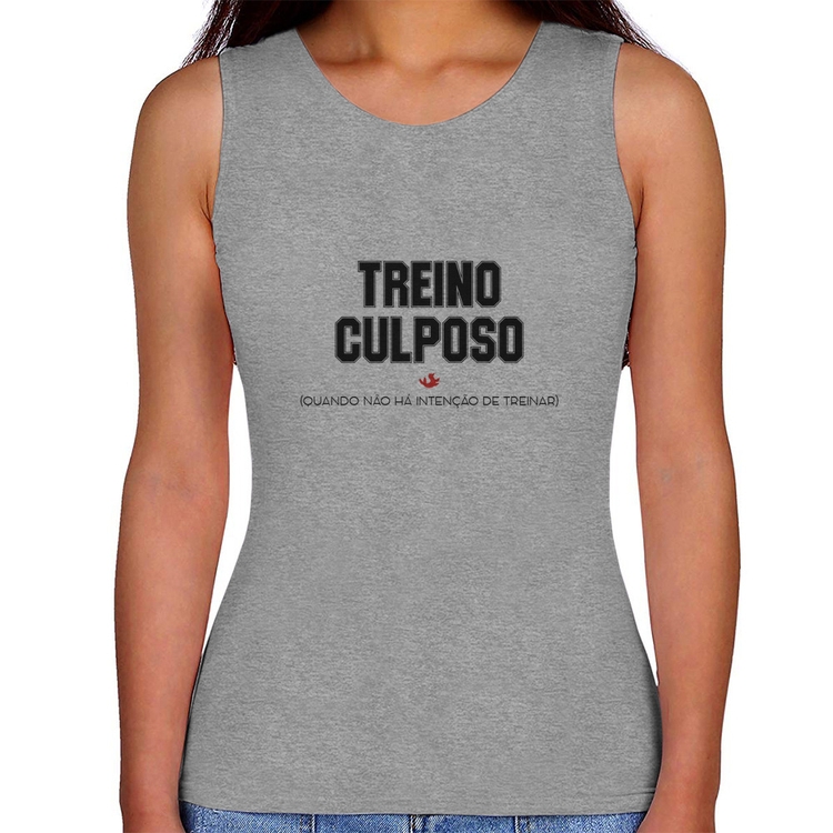 Regata Feminina Treino Culposo - Cinza